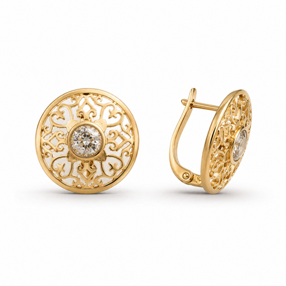 Radiant Embrace Diamond Stud Earrings