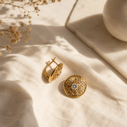 Radiant Embrace Diamond Stud Earrings