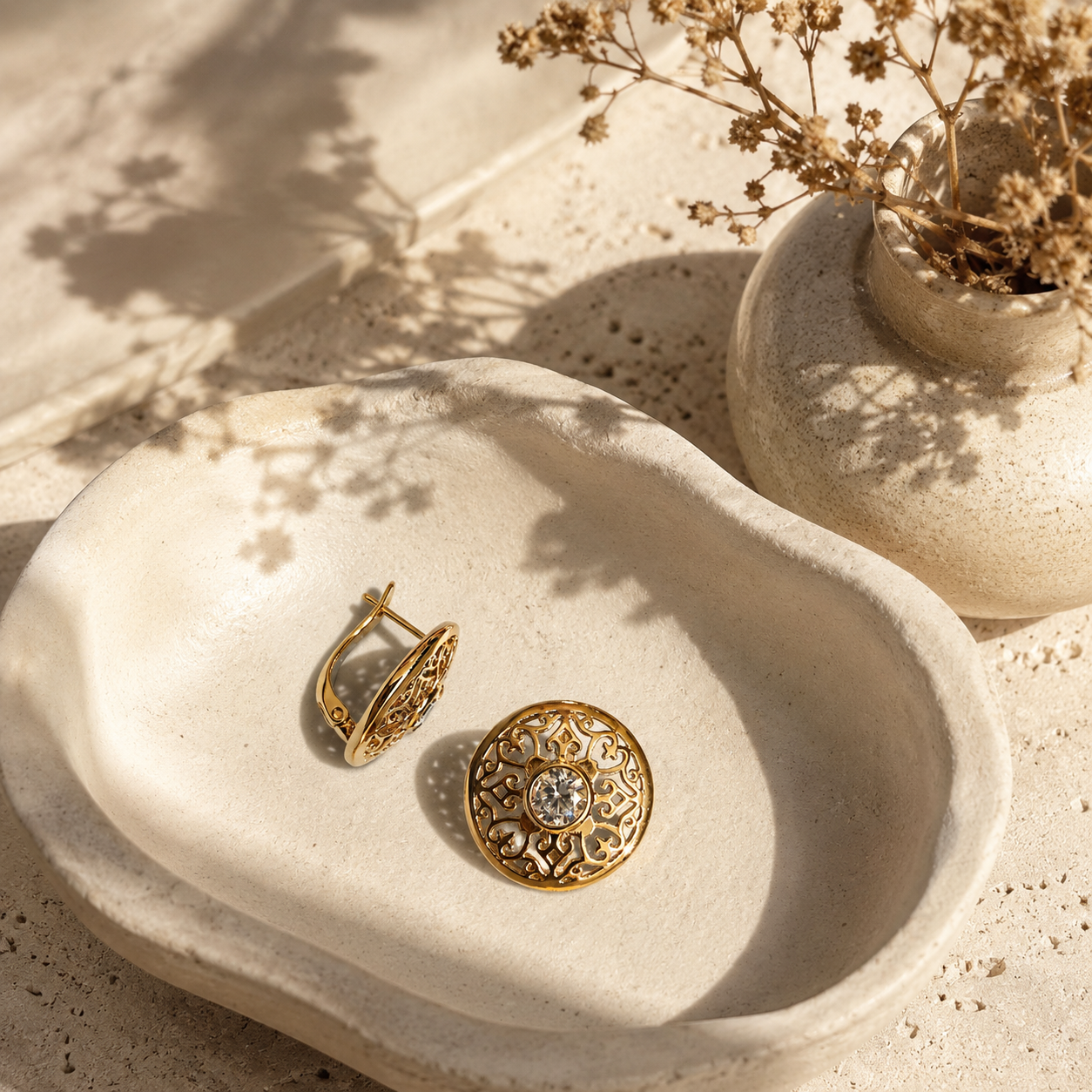 Radiant Embrace Diamond Stud Earrings