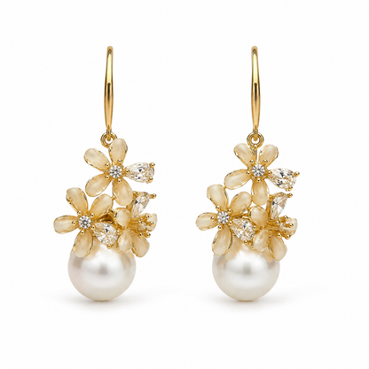 Jasmine Pearl Drops | 92.5 Sterling Silver Post