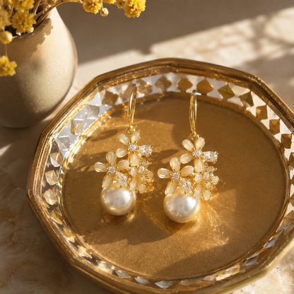 Jasmine Pearl Drops | 92.5 Sterling Silver Post