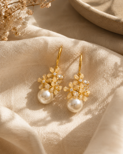 Jasmine Pearl Drops | 92.5 Sterling Silver Post