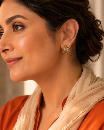Meander Chakra Earrings