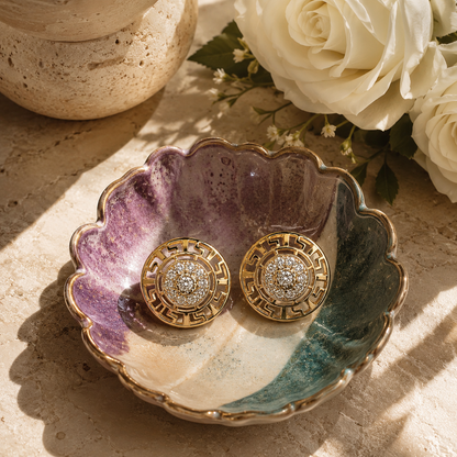 Meander Chakra Earrings