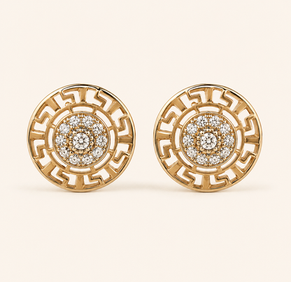 Meander Chakra Earrings