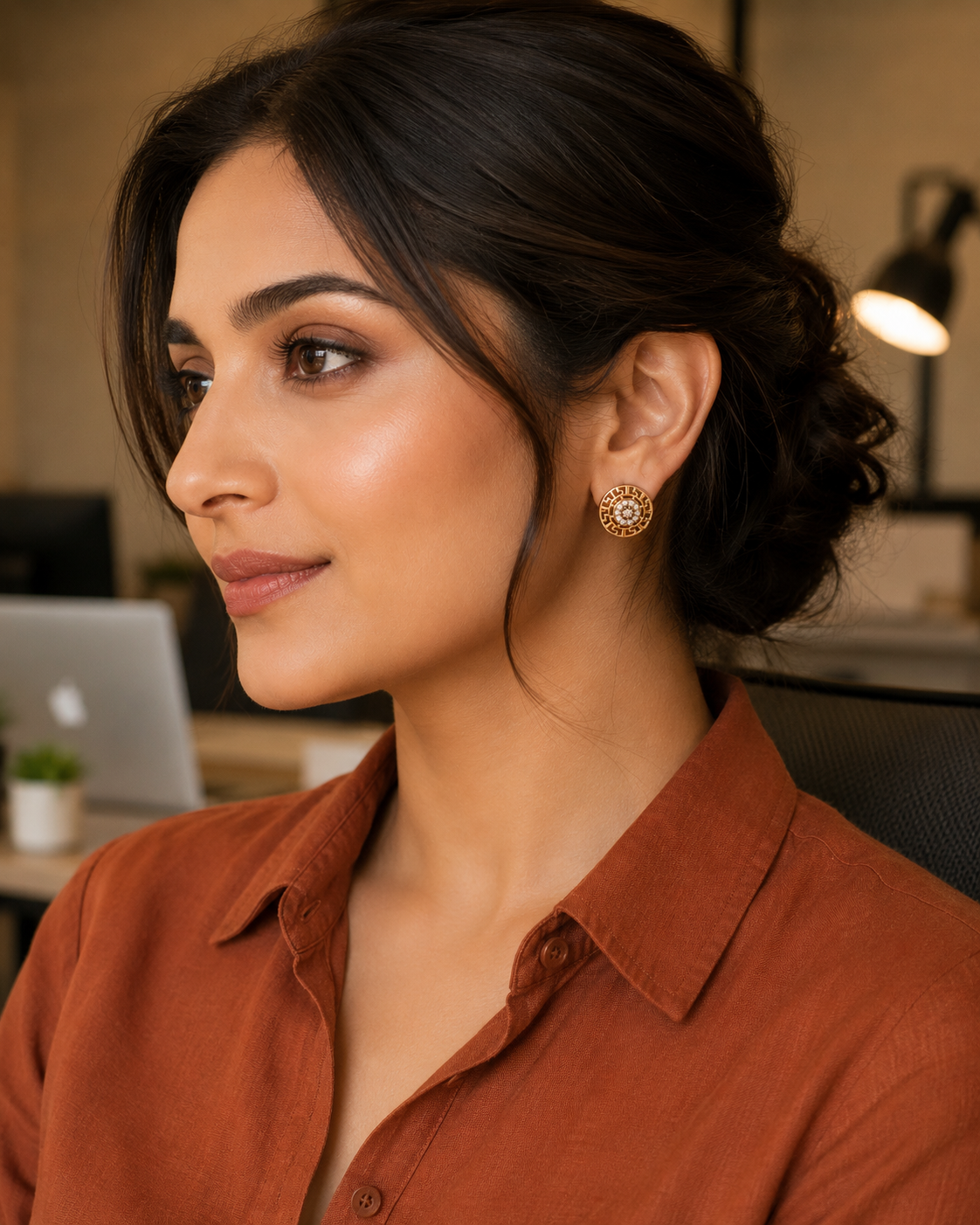 Meander Chakra Earrings
